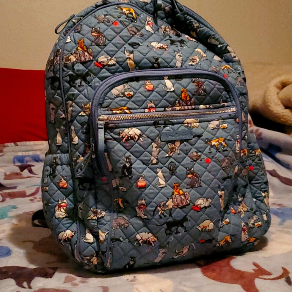 Vera Bradley Cat's Meow Campus Backpack
